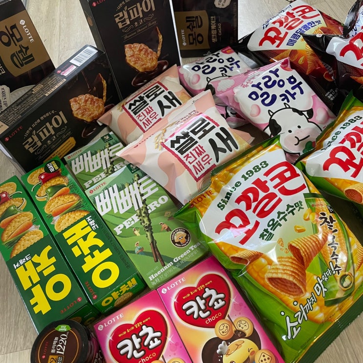  [롯데월간과자구독] 롯데제과 과자 정기구독/신상과자리뷰//립파이초코/해남녹차빼빼로(5월 신상)