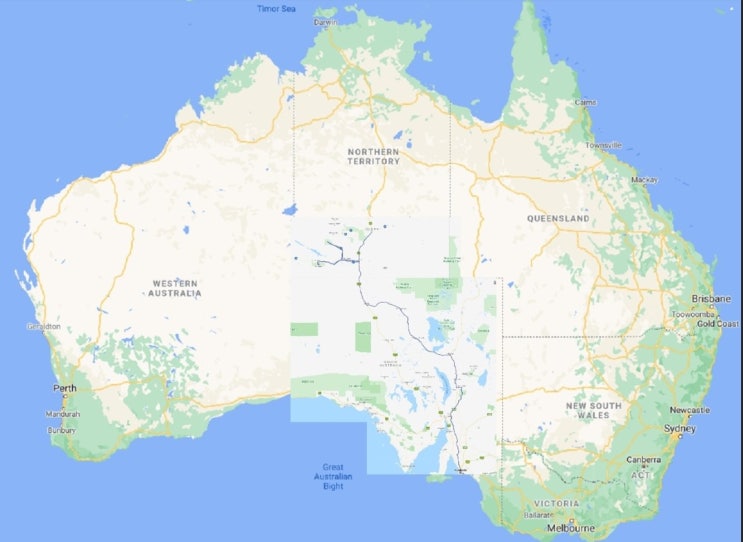 호주의 사막(아웃백)과 비가 오지 않는 이유