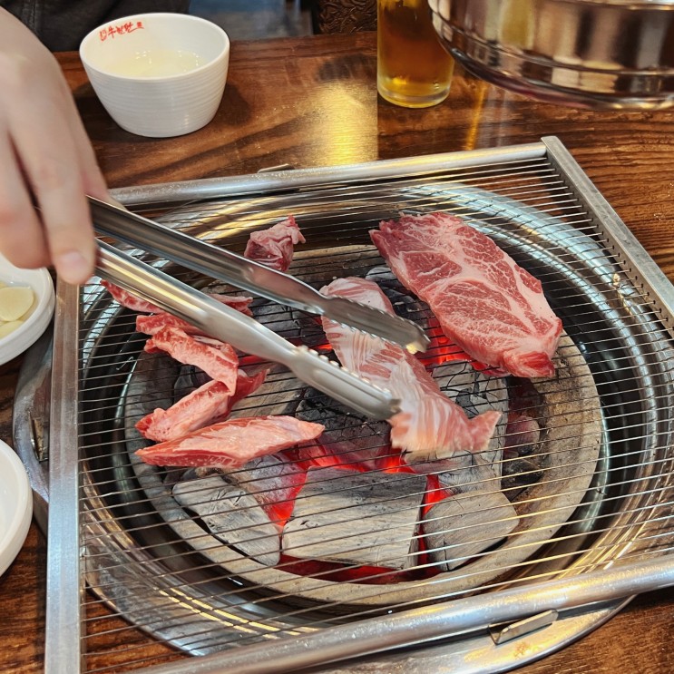 화정동 숯불구이 우한판에서 소고기 모듬으로 저녁메뉴 해결