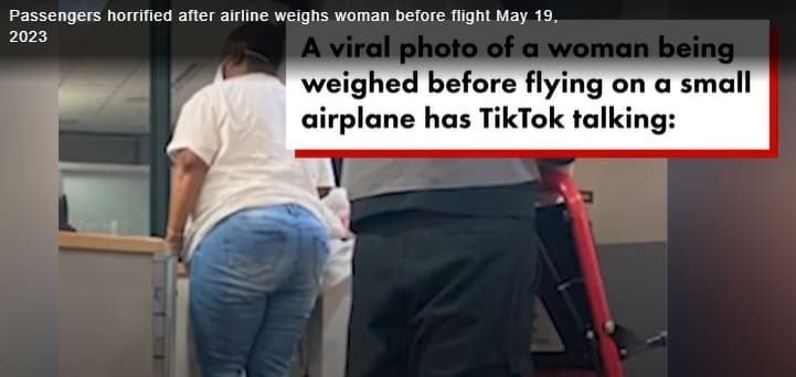 요즘 항공사들 왜 이러나 VIDEO: Woman weighed like baggage..ㅣ Man arrested for opening airplane..