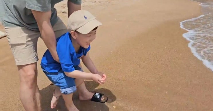 제주도 아이랑 5월 바다, 중문색달해수욕장