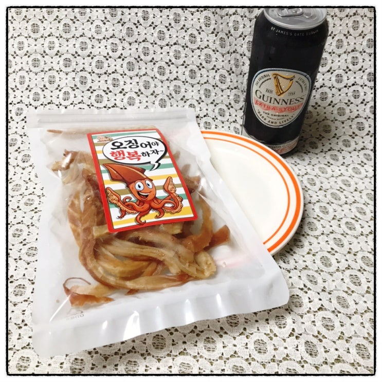  페스츄리오징어 오징어군땅콩양 오징어야행복하자 바베큐오징어 맛 후기