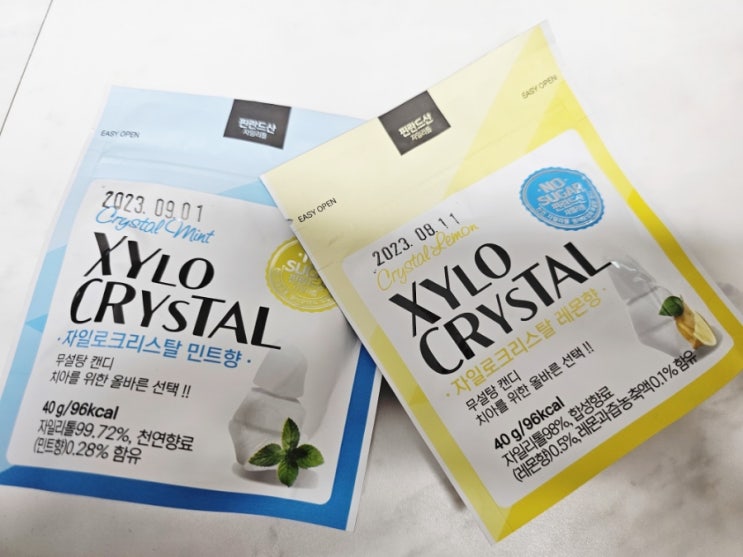  저칼로리 캔디 핀란드 자일리톨 캔디 (주)건우에프피 자일로트리스탈 민트 (주)건우에프피 자일로크리스탈 레몬