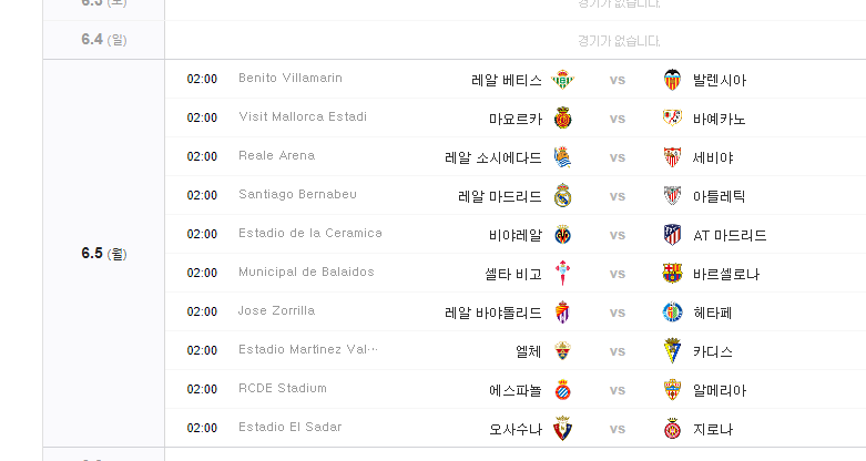 해외축구 경기 일정 순위 프리미어리그 (Epl) 라리가 세리에A 리그1 : 네이버 블로그