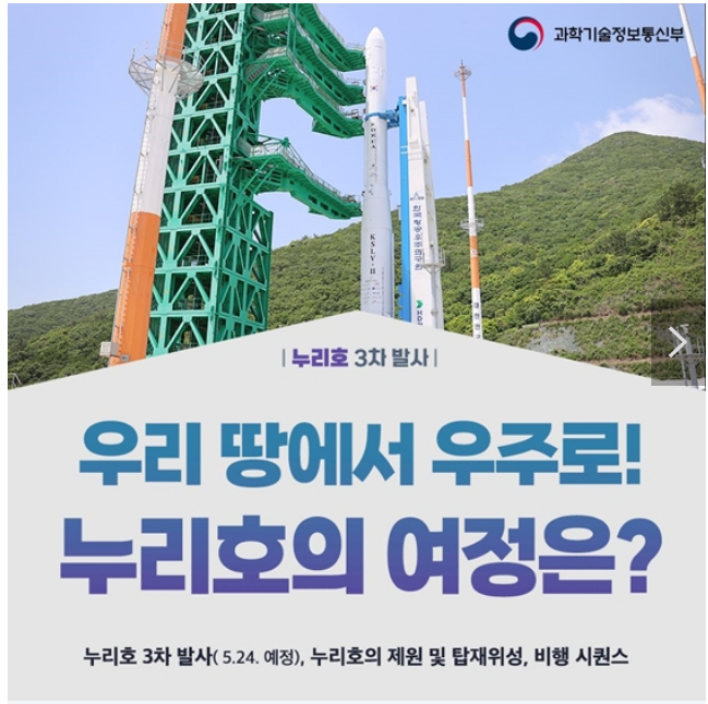 우리 땅에서 우주로!…누리호의 여정은? 과학기술정보통신부