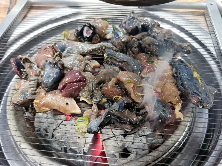  양구 맛집 대월 오골계 숯불구이 가족외식 추천