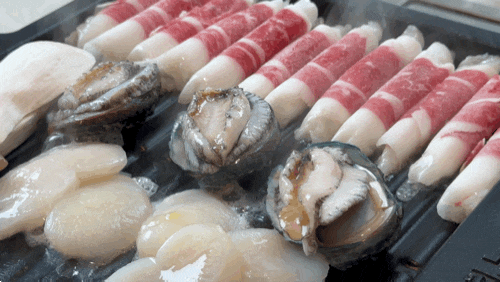 뚝섬 룸식당 맛집|백억하누 성수본점 차돌전복삼합