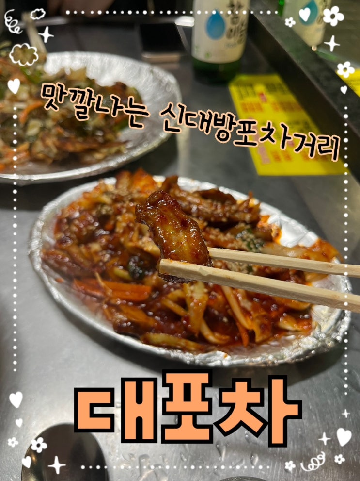  내돈내산 | 신대방포장마차 술이 절로 들어가는 도림천뷰  “대포차”