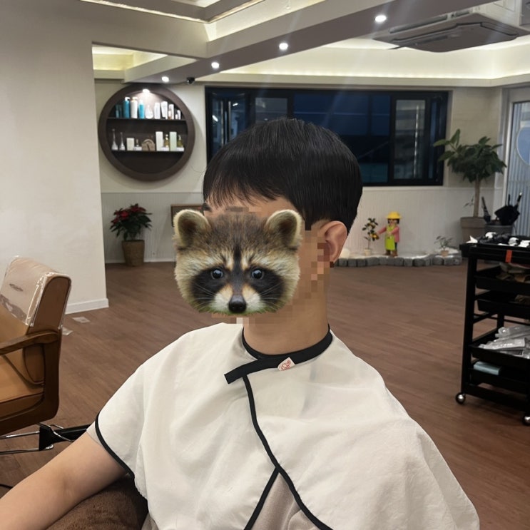  [수원] 성균관대역 미용실, 피아비헤어 : 남성 시스루펌&다운펌