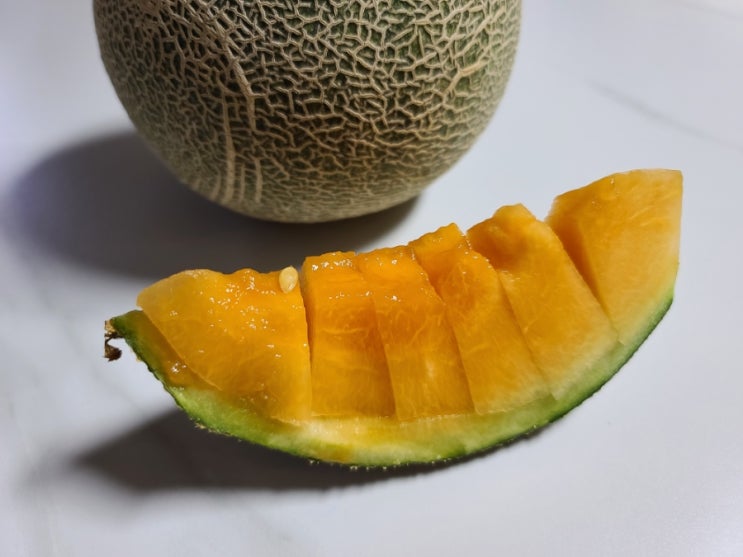  노을빛 칸탈로프 멜론 아기 유아 어린이 간식 함안 노을 메론 효능