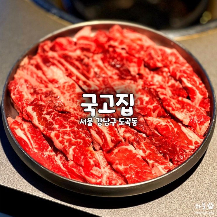  도곡동 양재역 맛집 고기집 국고집, 소갈비살 안동국밥