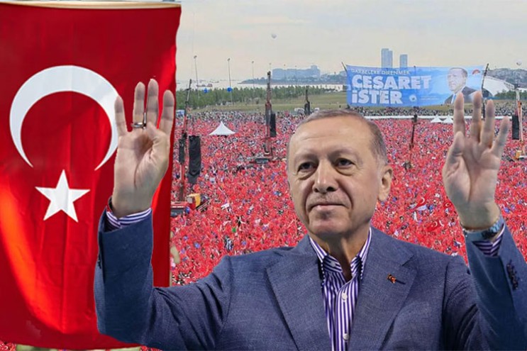 에르도안 터키 대통령 연임 성공