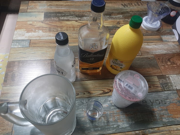  비도 오고 기분도 꿀꿀해서 만들어본 하이볼(Highball, ハイボール)