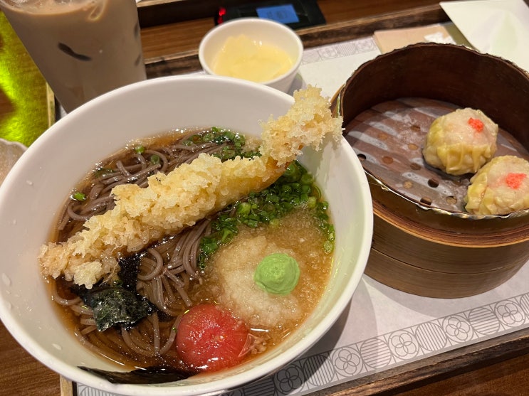  판교역 맛집 "미딤" 현대백화점 판교점, 모밀과 딤섬