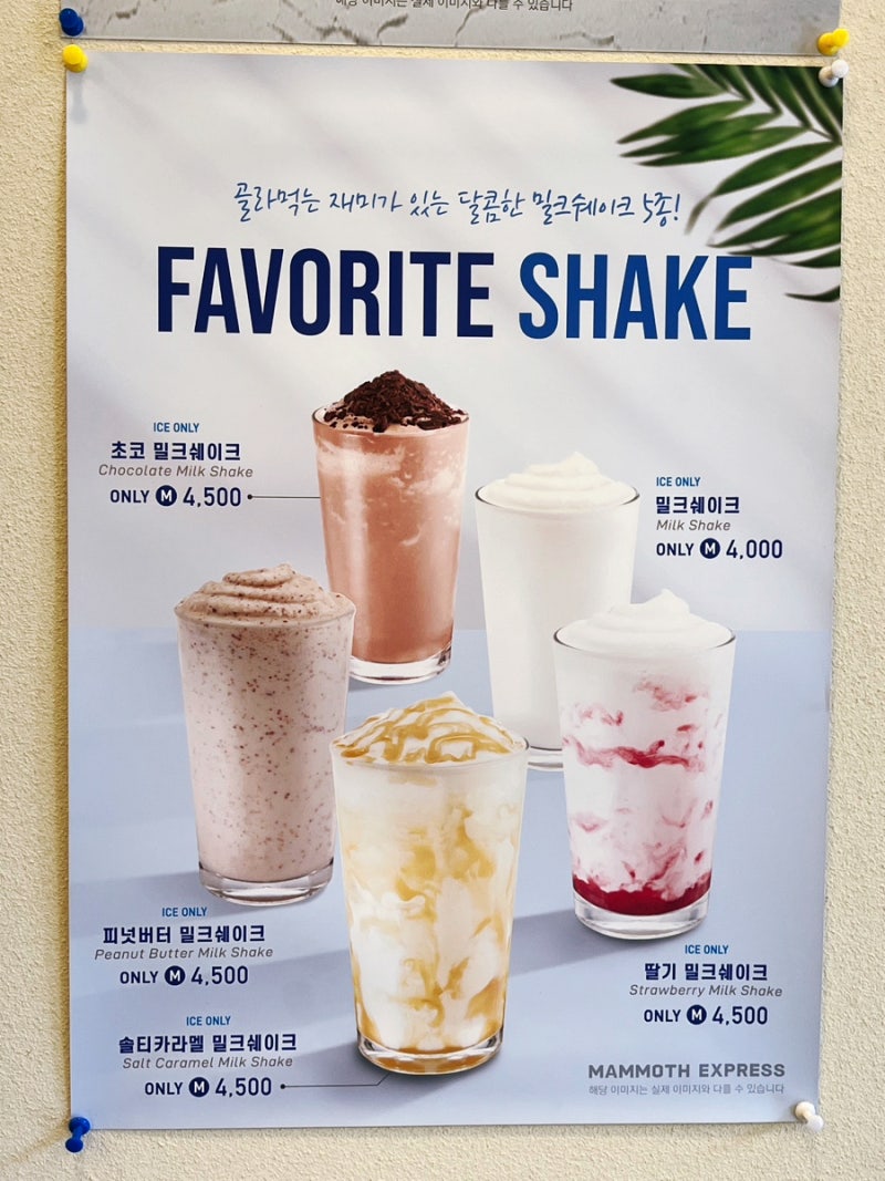 매머드커피 메뉴 가격 메머드커피 추천메뉴 라떼 : 네이버 블로그