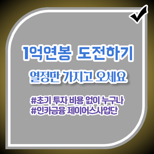  주부도 연봉 1억 얻는 방법 !! 보험DB 영업 ! 인카금융