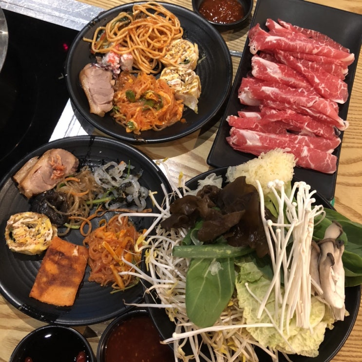  인천 송도 샤브샤브 가인채 무한리필 맛집 내돈내산 대만족