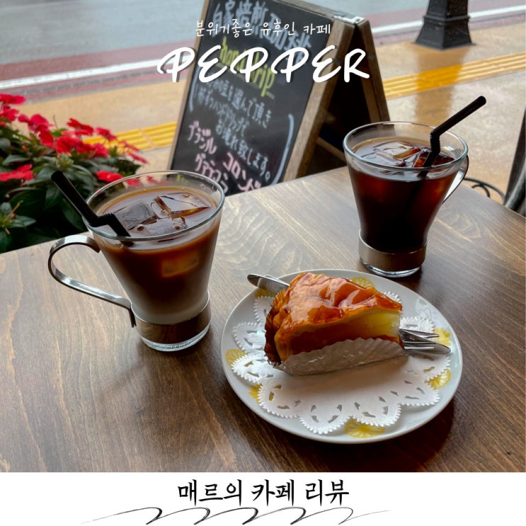  일본 동네 카페 감성 유후인 카페 페퍼
