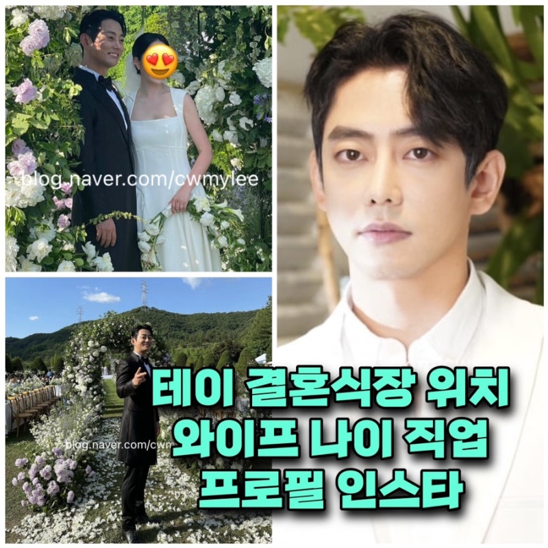 결혼식장 위치 가수 테이 와이프 인스타 프로필 나이 직업 ⭕️햄버거 집 하객 영탁 골프장 ....