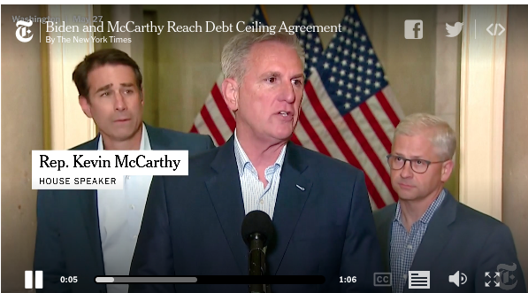  White House and G.O.P. Strike Debt Limit Deal to Avert Default