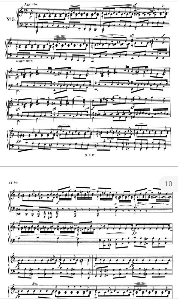  멘델스존무언가 Op.38 No.5/피아노/5학년