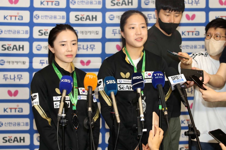 신유빈, 장우진 등 <b>탁구</b> 국가<b>대표팀</b>, 세계선수권 은2, 동1 안고... 