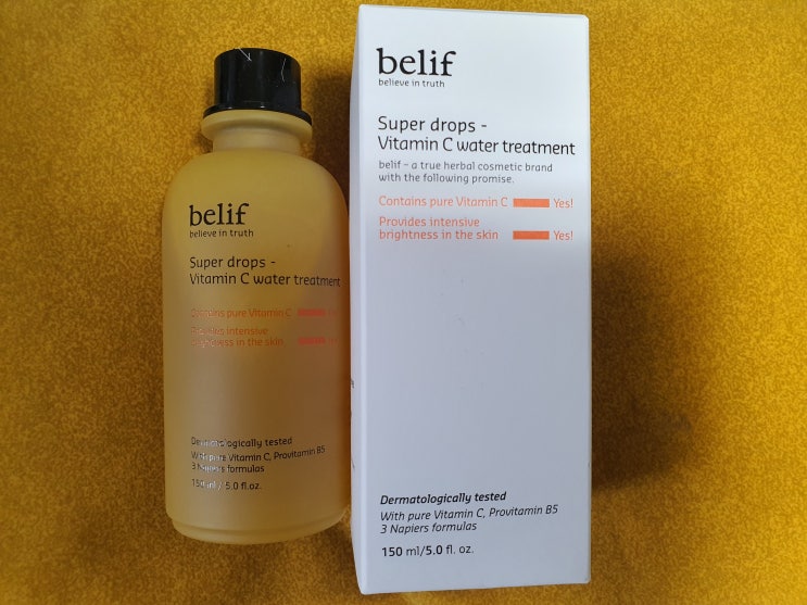  belif 빌리프 슈퍼 드랍스 - 비타민 C 워터 트리트먼트 150ml (미백 기능성 화장품)