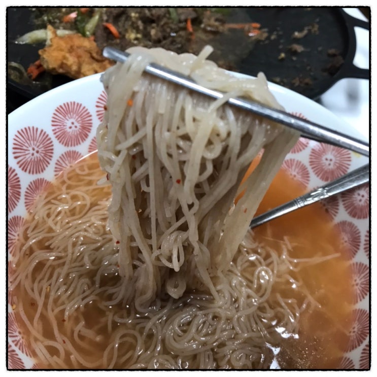  풀무원 평양냉면 4인세트 맛 후기 동네마트 구입