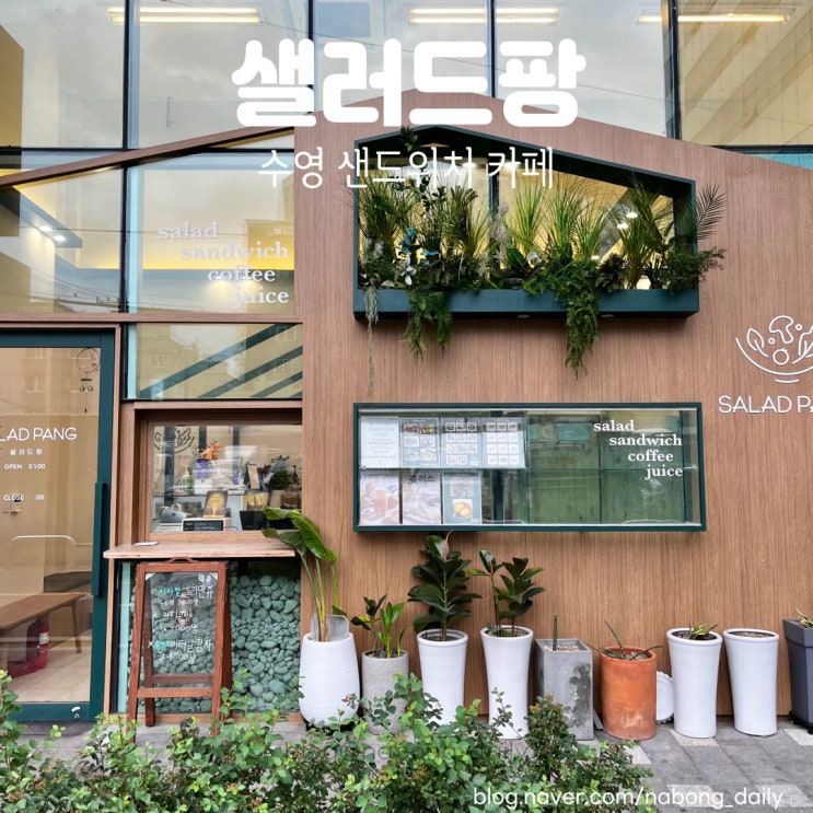  수영 샐러드 맛있는 '샐러드팡' 광안리 샌드위치