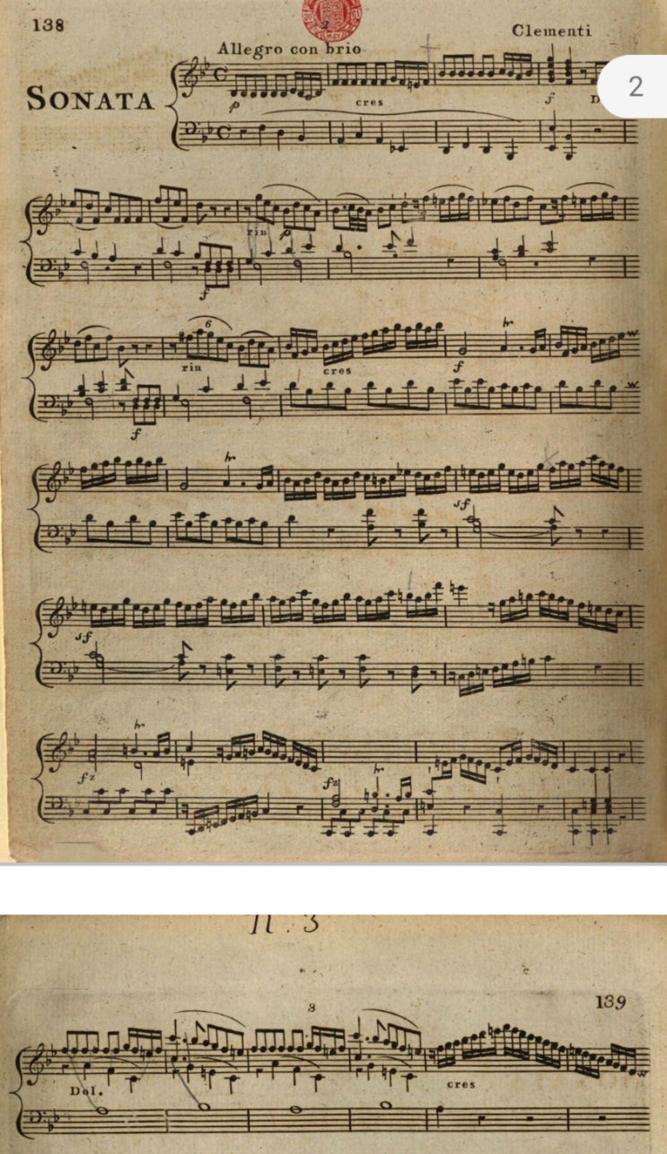  클레멘티소나타/Op.47,No.2/1st mvt.
