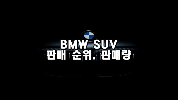  수입차 BMW SUV 판매 순위, 판매량, 추천, 비교, 종류