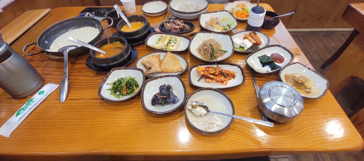  황해도식 순두부 청국장집 건강한 한 끼 디딤돌 숨두부 집