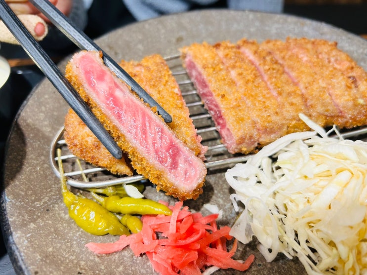  송도현대아울렛 규카츠 인천 규카츠맛집 후라토식당