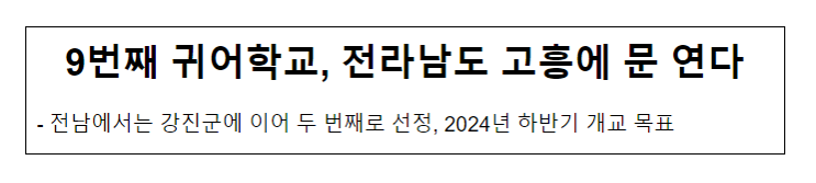 9번째 귀어학교, 전라남도 고흥에 문 연다 9번째 귀어학교, 전라남도 고흥에 문 연다