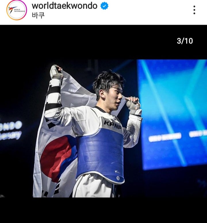 <b>강상현</b>, 바쿠 <b>세계태권도</b>선수권대회 87kg급 금메달