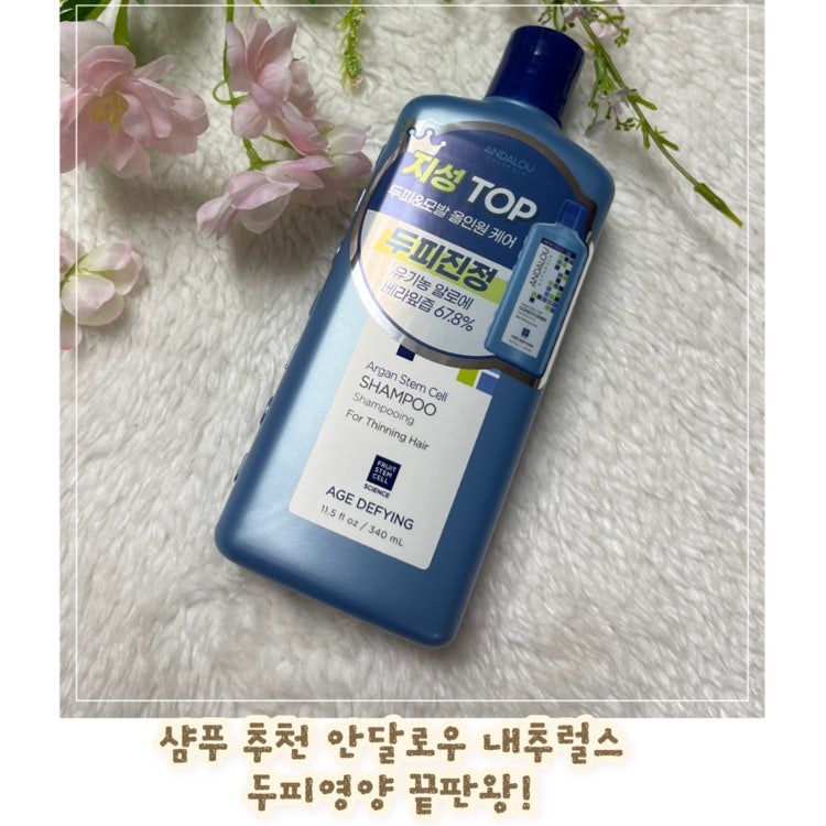 샴푸 추천, 안달로우 내추럴스 아르간 스템셀 샴푸 두피영양 끝판왕!