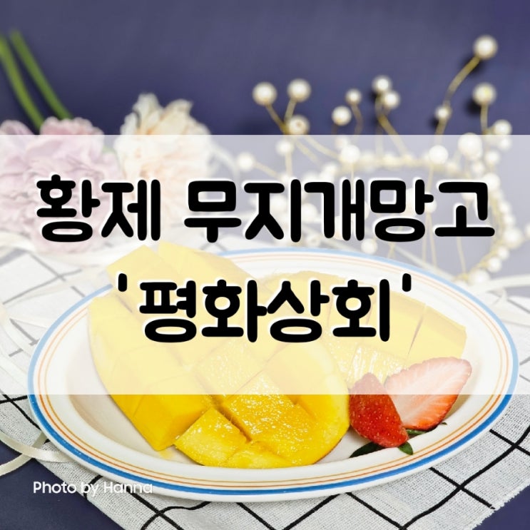  무지개망고 후숙 보관 방법 경동시장 평화상회