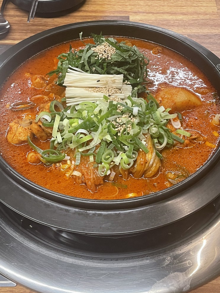  이천 닭사부일체 송정점 묵은지 닭볶음탕 맛집