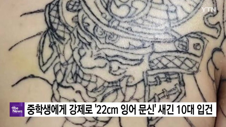 인천 중학생에게 22cm 잉어 문신 강제 연습 동네형 윤성 누구 실화탐사대