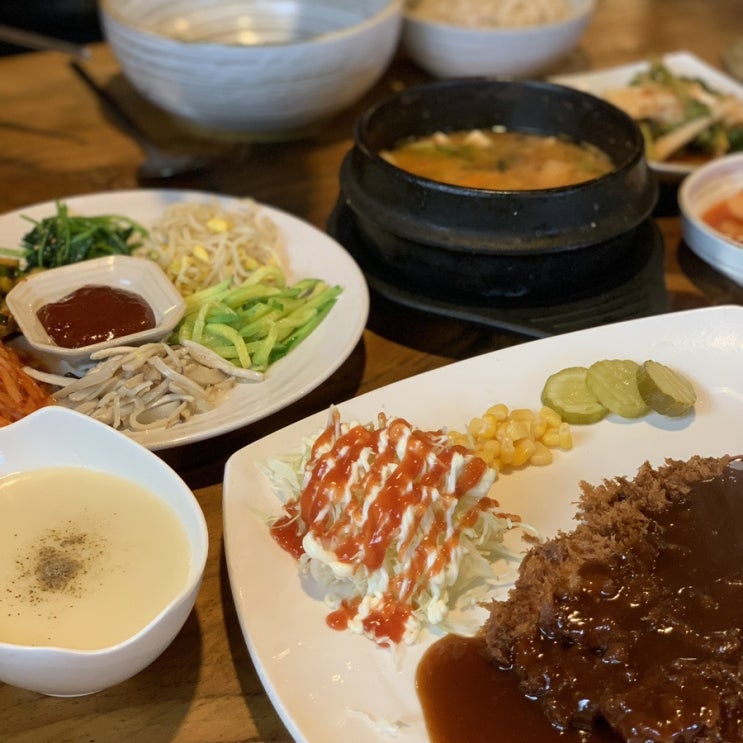  [예산/삽교읍 식당] 수제 돈가스와 보리밥이 있는, 사과나무