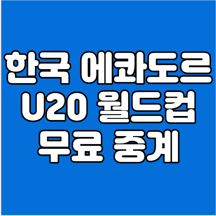 <b>중계</b> 방송 본선 FIFA <b>U20</b>... 16강전 <b>축구</b> 무료 생<b>중계</b> MBC SBS... 