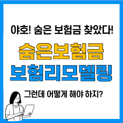 숨은보험금찾기 보험금 조회 후 보험 리모델링 시 고려사항