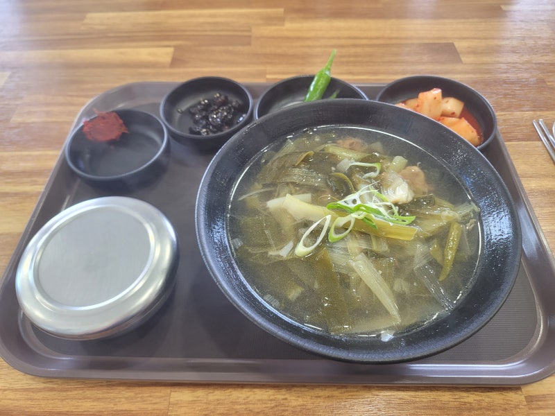 진도휴게소 간편 푸짐한 진도소고기대파국