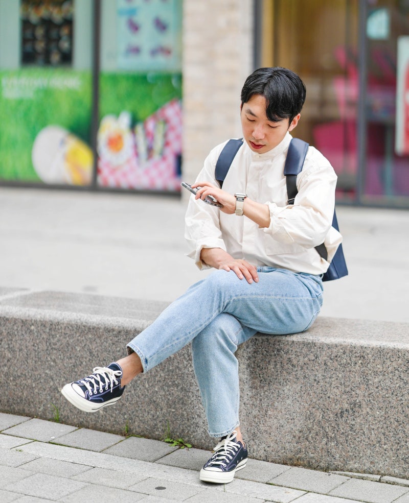 남자 연청바지 코디 여름 소개팅룩 데이트룩