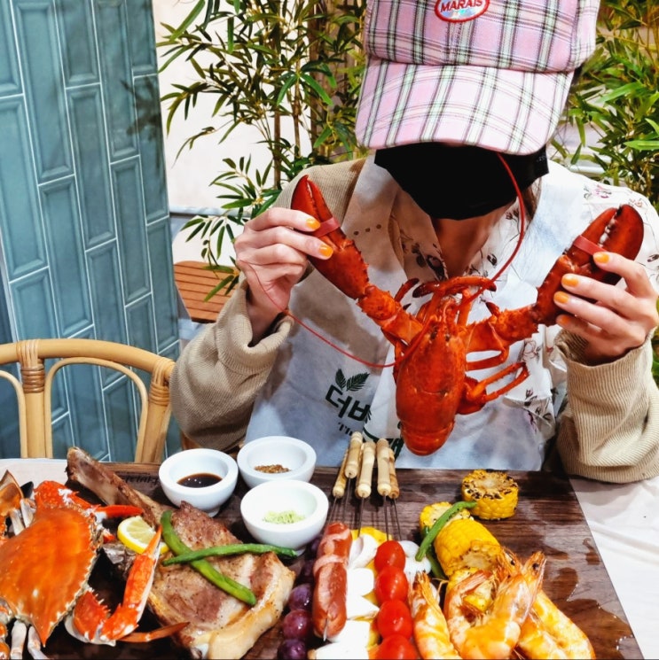  제주도 산방산 맛집 더비치크랩 서귀포 산방산 산방굴사 근처 랍스터 해물라면