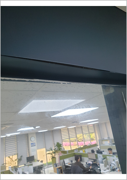  [화성동탄]OO기업체 1층 자동문 프레임소음, 프레임찢어짐. 보강재 용접작업했어요~
