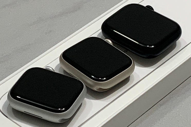  [Apple] 애플 | 애플워치 8 41mm gps 실버&스타라이트, 45mm gps 미드나이트