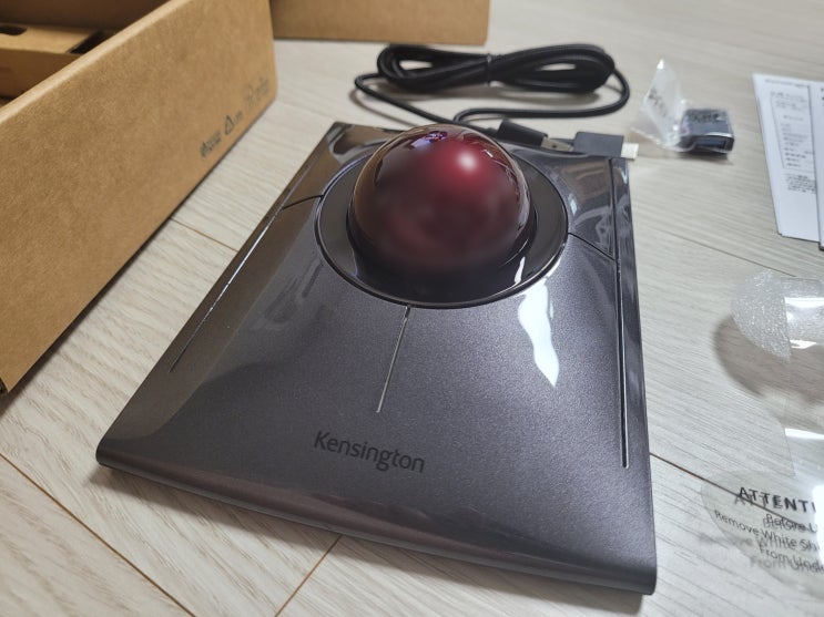  켄싱턴 슬림블레이드 무선 트랙볼 K72080WW 개봉기