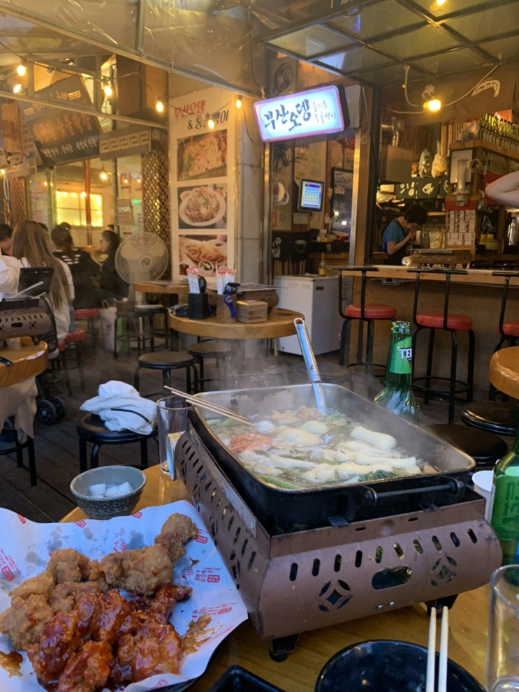  부산 센텀 술집 야외 노상할 수 있는 부산오뎅 을지로통골뱅이