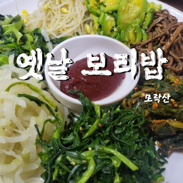  모락산 등산 후 가기 좋은 계원예대 맛집 원조옛날보리밥
